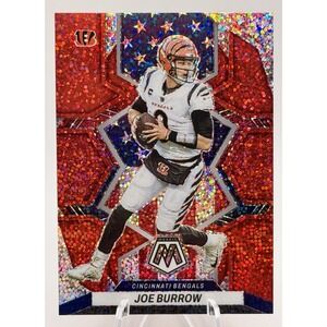 2022 Panini Mosaic Joe Burrow National Pride #255 Red Sparkle Prizm Bengals